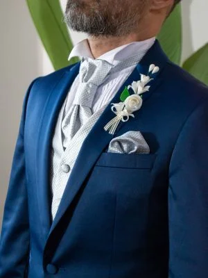 Traje Semi Levita | Azul Petróleo | Tres piezas | 834-363