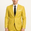 Traje 2 piezas tradicional mostaza