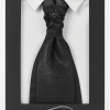 corbatín/plastron/ negro diseño, pin desmontable