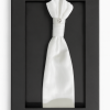 corbatín/plastron/blanco pliegues