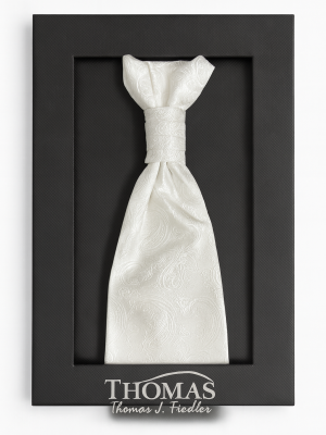 corbatín/plastron/ blanco diseño