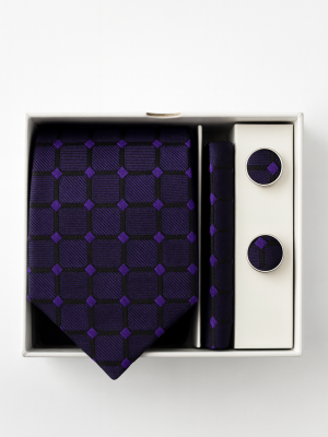 Set | corbata | 3 Piezas | morado