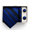 Set | Corbata | 3 Piezas | Azul rayas