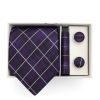 Set | Corbata | 3 Piezas | Morado lineas