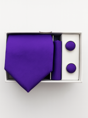 Set | Corbata | 3 Piezas | Morado