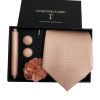 Set | Corbata | 4 Piezas | Champagne rosado