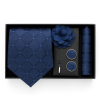 Set | Corbata | 4 Piezas | Azul diseño