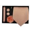 Set | Corbata | 4 Piezas | Champagne rosado