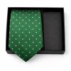 Corbata | Colección | verde puntos |