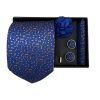 Set | Corbata | 4 Piezas |  Azul Diseño