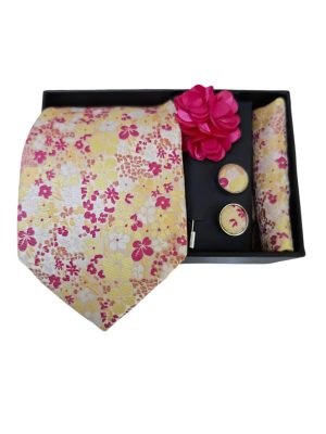 Set | Corbata | 4 Piezas |  Rosado Diseño