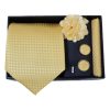 Set | Corbata | 4 Piezas | Amarillo Diseño