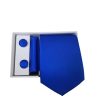 Set | Corbata | 3 Piezas | Azul lisa